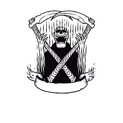 Свитшот хлопковый мужской Смерть злодейка, цвет: белый — фото 2