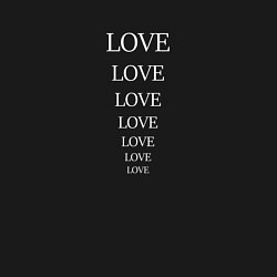 Свитшот хлопковый мужской Надпись love, цвет: черный — фото 2