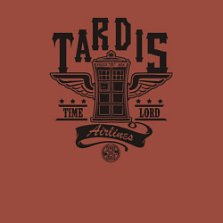 Свитшот хлопковый мужской Tardis time lord, цвет: кирпичный — фото 2