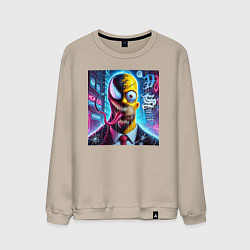 Свитшот хлопковый мужской Venom-Homer - collaboration, цвет: миндальный