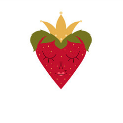 Свитшот хлопковый мужской Сердечко-клубника, цвет: белый — фото 2