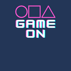 Свитшот хлопковый мужской Squid game on, цвет: тёмно-синий — фото 2