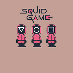 Свитшот хлопковый мужской Squid games, цвет: пыльно-розовый — фото 2