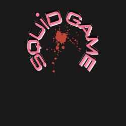 Свитшот хлопковый мужской Squid game blood, цвет: черный — фото 2