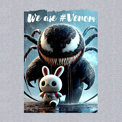 Свитшот хлопковый мужской Мультяшный Веном присмотрел себе кролика - мем, цвет: меланж — фото 2