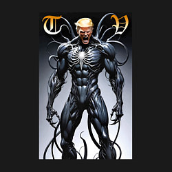 Свитшот хлопковый мужской Venom-Trump collaboration - ai art fantasy, цвет: черный — фото 2