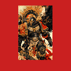 Свитшот хлопковый мужской Вархаммер арт, цвет: красный — фото 2