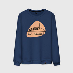 Свитшот хлопковый мужской Hollywood Los Angeles, цвет: тёмно-синий