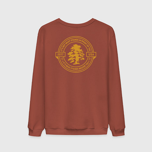 Мужской свитшот Only The Brave / Кирпичный – фото 2