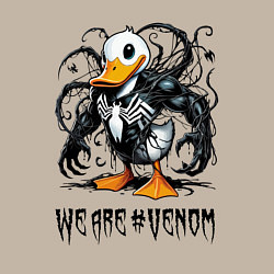 Свитшот хлопковый мужской Venom-Duck - meme, цвет: миндальный — фото 2