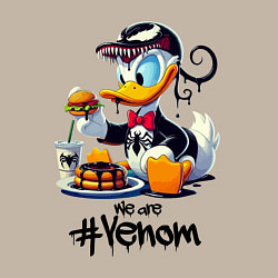 Свитшот хлопковый мужской Venom-Duck and fastfood, цвет: миндальный — фото 2