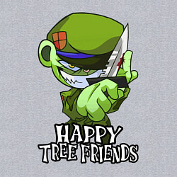 Свитшот хлопковый мужской Happy three friends - Flippy, цвет: меланж — фото 2