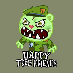 Свитшот хлопковый мужской Angry - Flippy, цвет: авокадо — фото 2