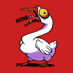 Свитшот хлопковый мужской Гусь - кряк, цвет: красный — фото 2