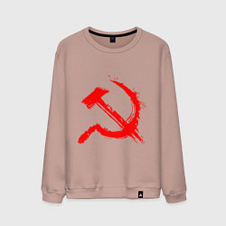 Мужской свитшот Sickle and hammer red paint