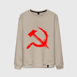 Мужской свитшот Sickle and hammer red paint