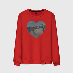Мужской свитшот Сердце тигры