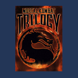 Свитшот хлопковый мужской Mortal kombat trilogy, цвет: тёмно-синий — фото 2