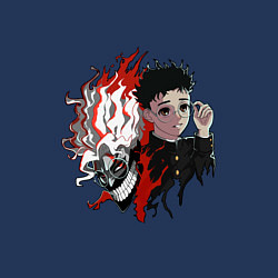 Свитшот хлопковый мужской Дандадан: Окарун, цвет: тёмно-синий — фото 2