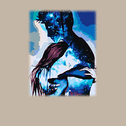 Свитшот хлопковый мужской Ты мой космос, цвет: миндальный — фото 2