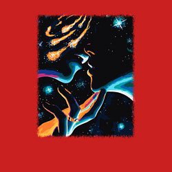 Свитшот хлопковый мужской Ты моя вселенная, цвет: красный — фото 2