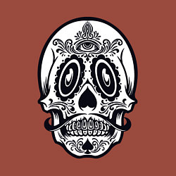 Свитшот хлопковый мужской Skull Mexico, цвет: кирпичный — фото 2