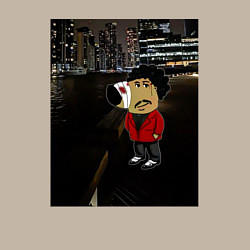 Свитшот хлопковый мужской Чилловый старбой, цвет: миндальный — фото 2