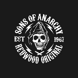 Свитшот хлопковый мужской Sons Of Anarchy - redwood original, цвет: черный — фото 2