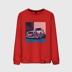 Свитшот хлопковый мужской BMW Classic, цвет: красный