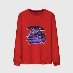 Свитшот хлопковый мужской Моя геройская академия Фумикаге Токоями, цвет: красный