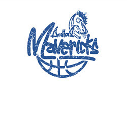 Свитшот хлопковый мужской Team Dallas Mavericks, цвет: белый — фото 2