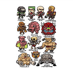 Свитшот хлопковый мужской Doom demons, цвет: белый — фото 2