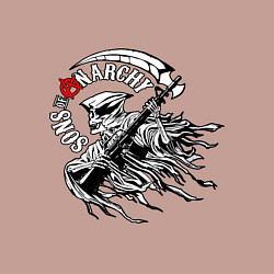 Свитшот хлопковый мужской Logo Sons Of Anarchy, цвет: пыльно-розовый — фото 2