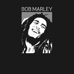Свитшот хлопковый мужской Bob Marley abstract portrait, цвет: черный — фото 2