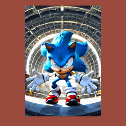 Свитшот хлопковый мужской Соник на сексетной базе, цвет: кирпичный — фото 2