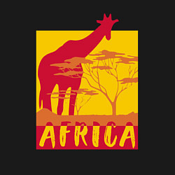 Свитшот хлопковый мужской Природа Африки, цвет: черный — фото 2