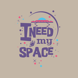 Свитшот хлопковый мужской I need my space, цвет: миндальный — фото 2