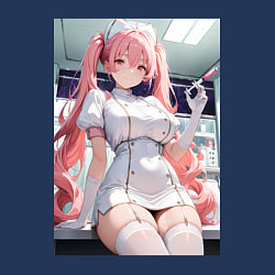 Свитшот хлопковый мужской Медсестричка сделает тебе укол любви, цвет: тёмно-синий — фото 2