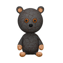 Свитшот хлопковый мужской Плюшевый медведь игрушка, цвет: белый — фото 2