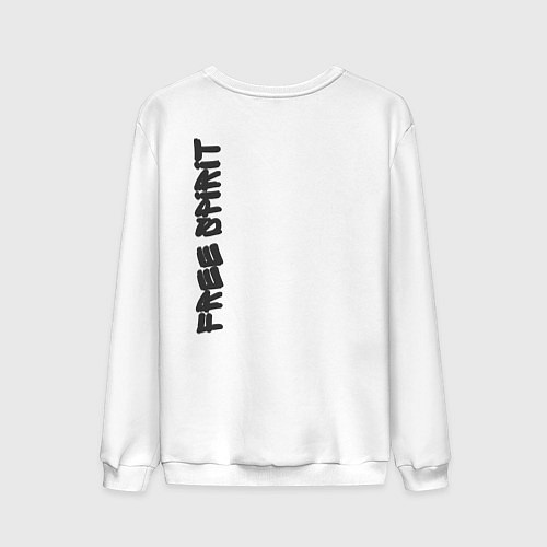 Мужской свитшот Free spirit / Белый – фото 2