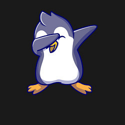 Свитшот хлопковый мужской Dab penguin, цвет: черный — фото 2