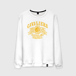 Свитшот хлопковый мужской Cleveland basketball, цвет: белый