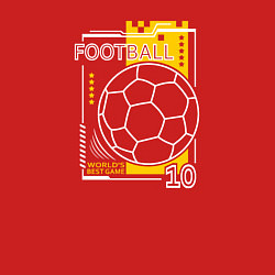 Свитшот хлопковый мужской Футбол - лучшая игра в мире, цвет: красный — фото 2