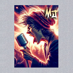 Свитшот хлопковый мужской Mick Jagger is vocalist of the Rolling Stones, цвет: меланж — фото 2