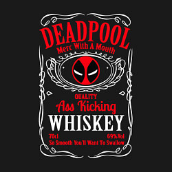 Свитшот хлопковый мужской Deadpool whiskey, цвет: черный — фото 2