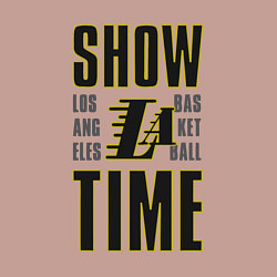 Свитшот хлопковый мужской Lakers show time, цвет: пыльно-розовый — фото 2