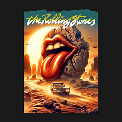 Свитшот хлопковый мужской Rolling Stones - stylization of the logo, цвет: черный — фото 2