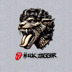 Свитшот хлопковый мужской Mick Jagger - stylization, цвет: меланж — фото 2