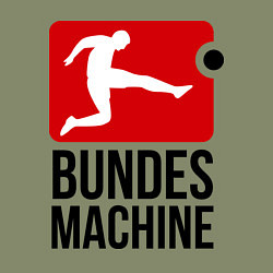 Свитшот хлопковый мужской Bundes machine football, цвет: авокадо — фото 2