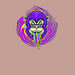 Свитшот хлопковый мужской Purple monkey, цвет: пыльно-розовый — фото 2